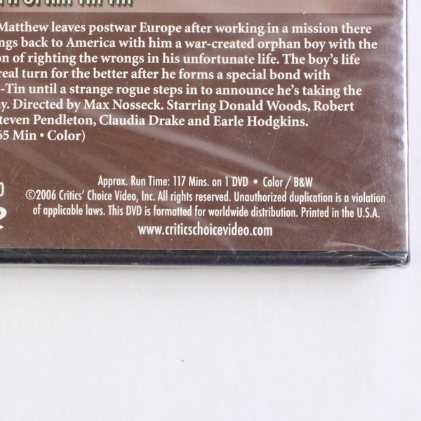 Rin Tin Tin Double Feature: Vol. 1 DVD Sealed 2006