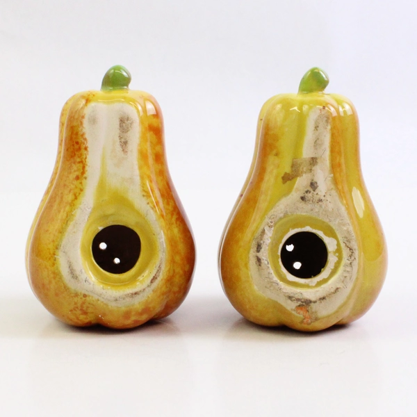 Lot Of 2 Susan Winget Salt & Pepper Shakers No Stoppers Fall Squash Thanksgiving