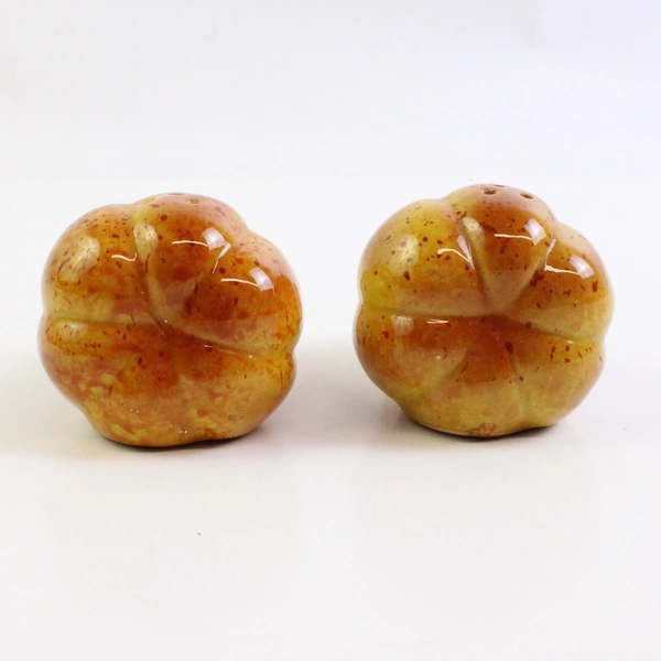 Lot Of 2 Susan Winget Salt & Pepper Shakers No Stoppers Fall Squash Thanksgiving