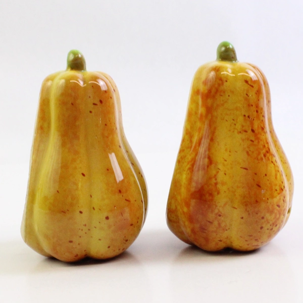 Lot Of 2 Susan Winget Salt & Pepper Shakers No Stoppers Fall Squash Thanksgiving