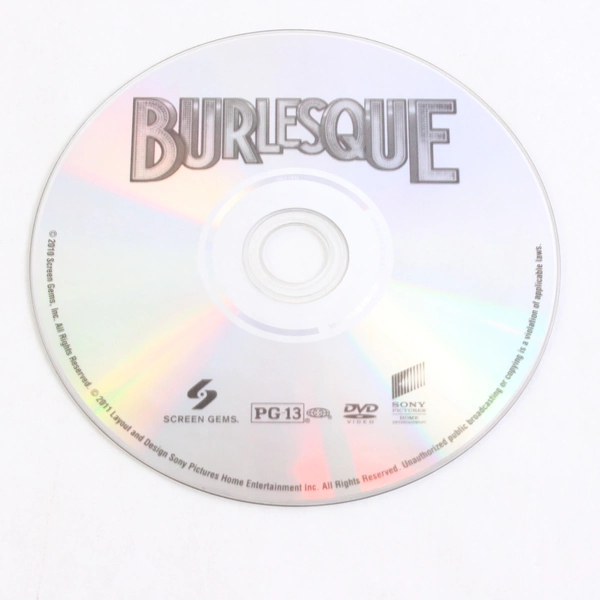 Burlesque DVD 2010 Sony Rated PG-13 Cher