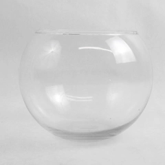 Unbranded Clear Glass Fish Bowl/Candle Center Piece/Home Decor Vase 4.75" Tall