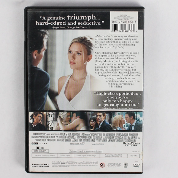 Match Point DVD 2005 Dreamworks