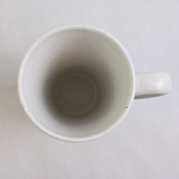 Unmarked Ceramic Handled Mug Summer Fruit Watermelon Print 6" Tall