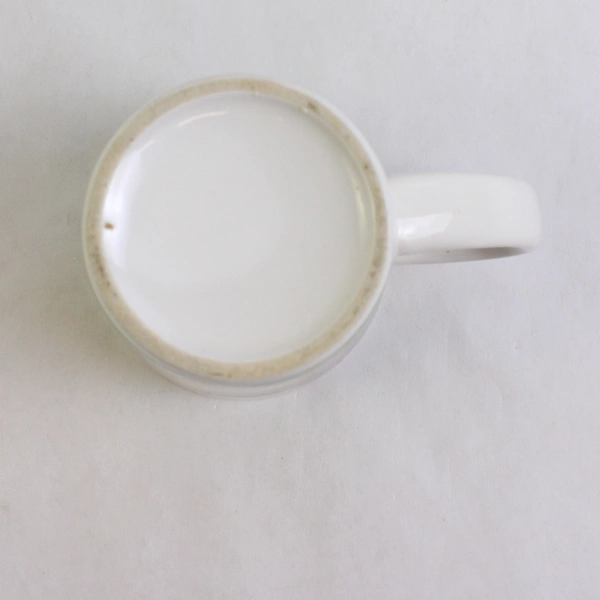 Unmarked Ceramic Handled Mug Summer Fruit Watermelon Print 6" Tall