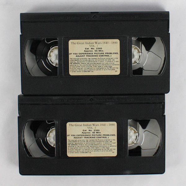 The Great Indian Wars: 1840-1890 VHS 1991 2-Tape Set