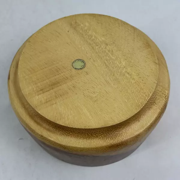 4 Light To Medium Color Wood Salad Bowls Made In The Philippines 5.75 Inch