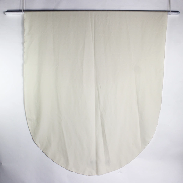 Unbranded Solid Cream White Color Oval Rayon Tablecloth 60" x 120"