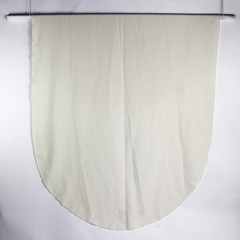 Unbranded Solid Cream White Color Oval Rayon Tablecloth 60" x 120"