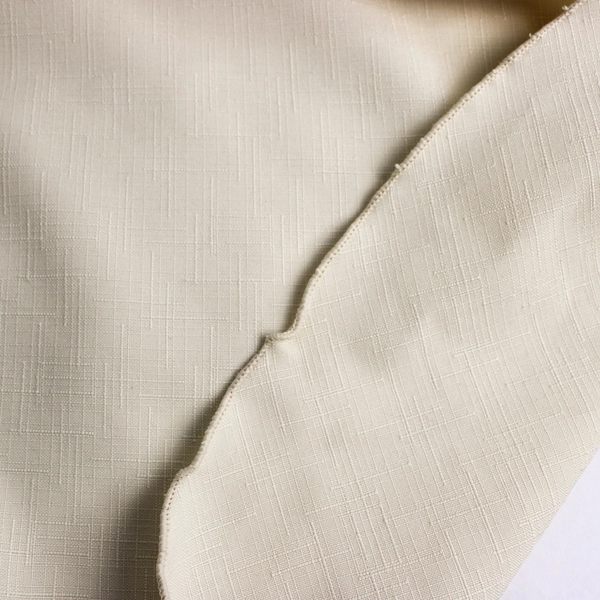 Unbranded Solid Cream White Color Oval Rayon Tablecloth 60" x 120"