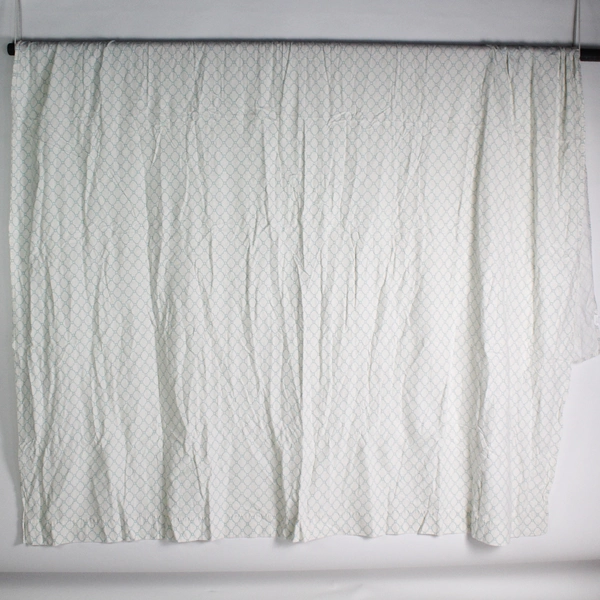 Sheet Set of 4 Mainstays White Blue Queen Fitted Flat & 2 Pillowcases 19.5"x28"