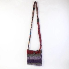 Women's Handmade Multicolor Felted Crossbody Purse