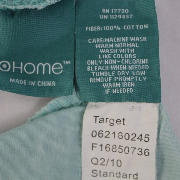 Set of 2 Target Home Powder Blue Standard Cotton Pillowcases 19.5" x 28.5"