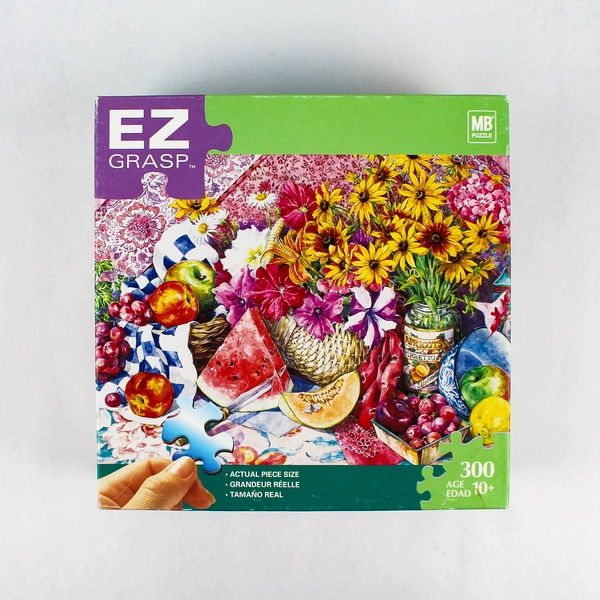 Milton Bradley EZ Grasp 300 Piece Puzzle Lorraine Ryan Summer's Bounty