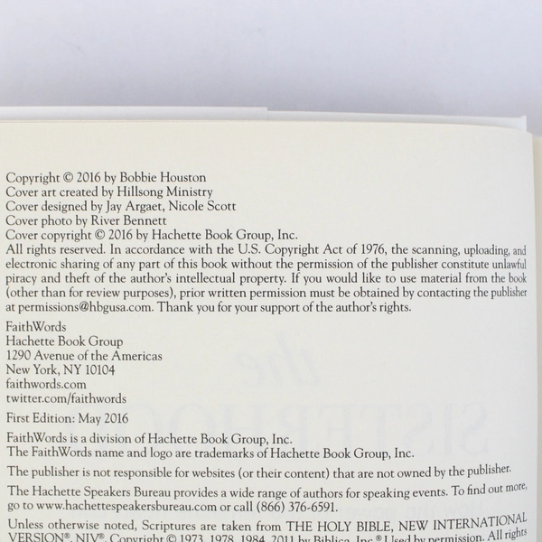 The Sisterhood by Bobbie Houston Christian Living 2016 Hardcover Dust Jacket