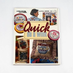 Quick As A Wink Leisure Arts Cross Stitch Book 1996 Paperback Plastic Cover