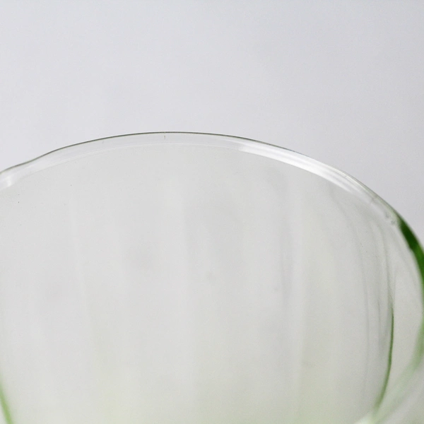 Set Of 2 Cristar Stemless Wine Glasses Neon Green 3.75"