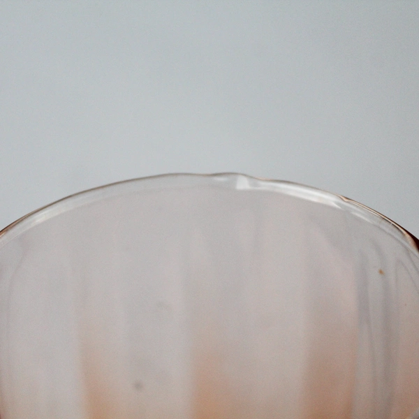 Set Of 2 Cristar Stemless Wine Glasses Neon Orange 3.75"