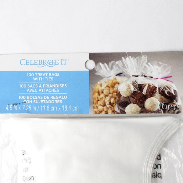 Set of 500 Celebrate It Treat Bags With Ties