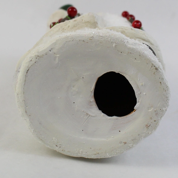 Old World Holly Berry Resin Santa Holding A Lantern Figurine 12 inch