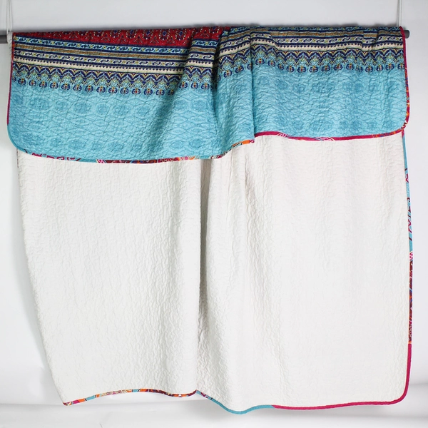 3 PC Set Wongs Bedding Multicolor Quilted King Bedspread and Pillow Shams