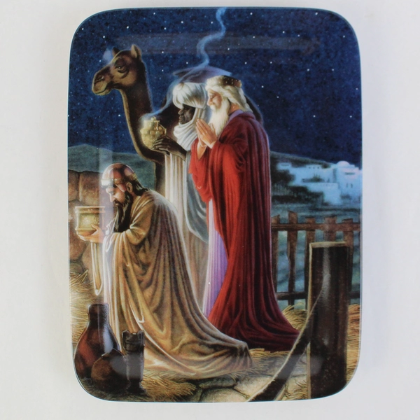 1996 Bradford Exchange O Holy Night Series Plate 3 We Have Come From Afar