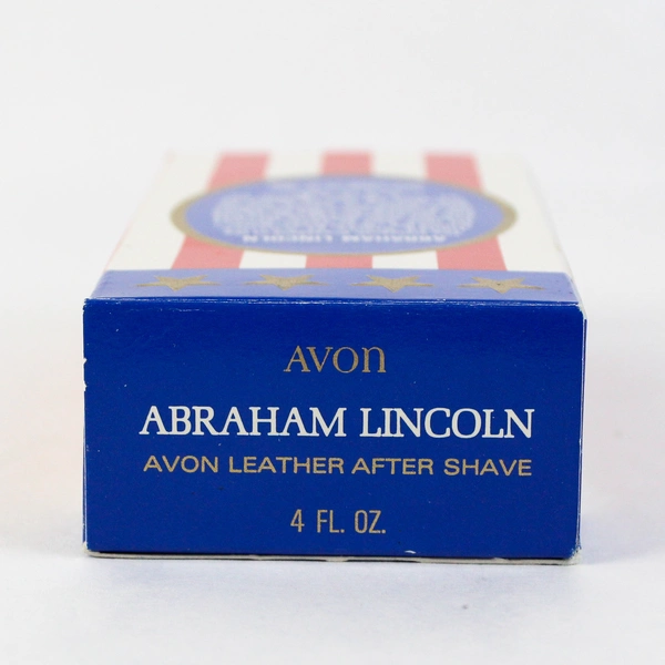 VTG Avon Leather After Shave Presidential Decanters Abraham Lincoln Full 4 Fl Oz