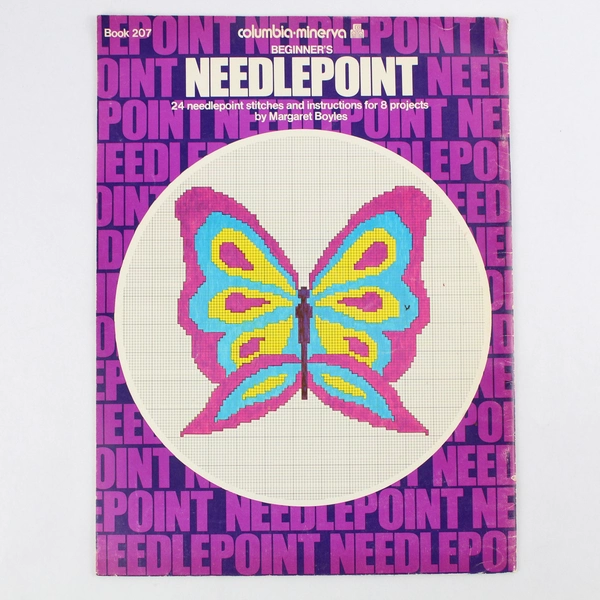 Columbia Minerva Beginner's Needlepoint Book 1974 Revised Edition Book 207