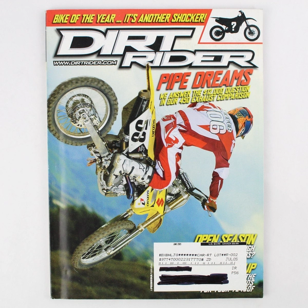 Dirt Rider Magazine June 2005 Featuring Pipe Dreams & Bike Of The Year