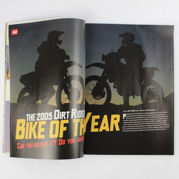 Dirt Rider Magazine June 2005 Featuring Pipe Dreams & Bike Of The Year