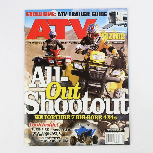July 2004 ATV Magazine Issue Featuring ATV Trailer Guide