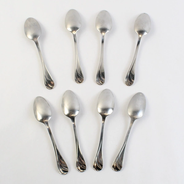 Lot Of 8 Oneida Torino Swirl Pattern Stainless Steel Teaspoons Replacements