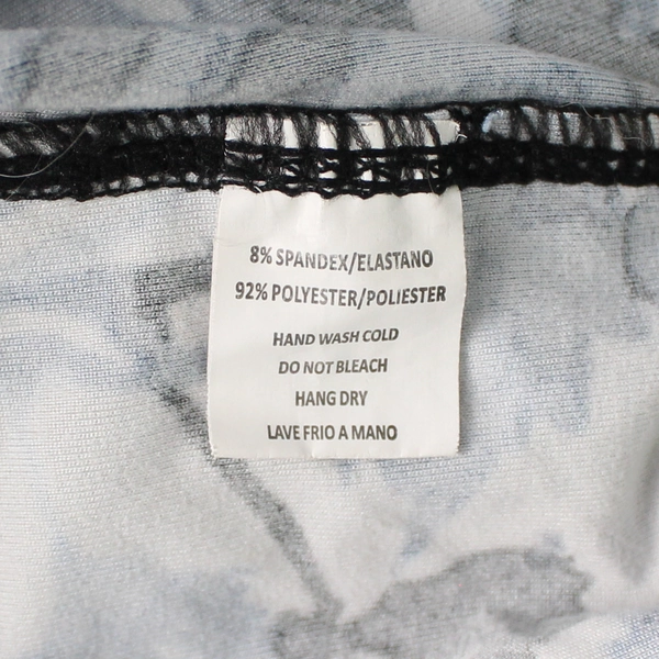 Women's Blue and White Grapevine Print Leggings One Size