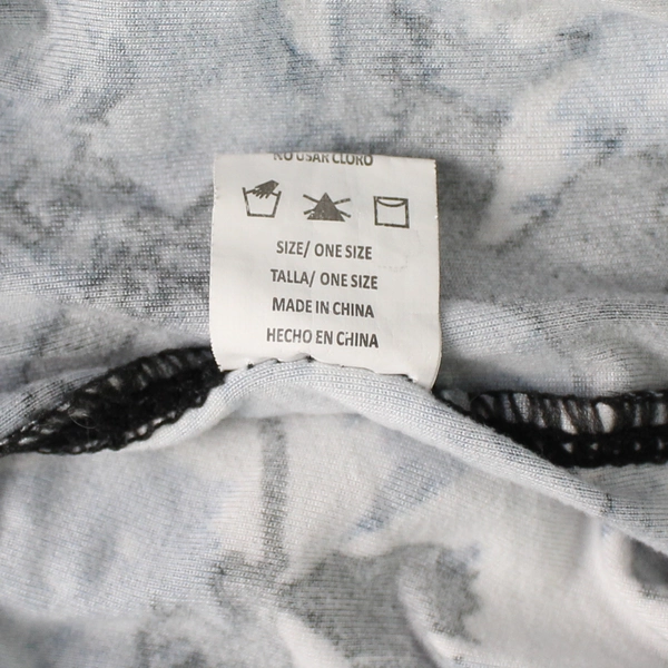 Women's Blue and White Grapevine Print Leggings One Size