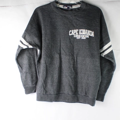 Basix Of America Gray Cape Kiwanda Oregon Sweatshirt Women's Medium