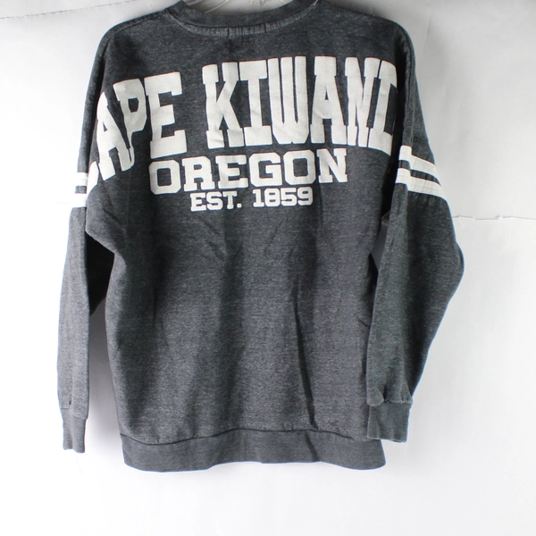 Basix Of America Gray Cape Kiwanda Oregon Sweatshirt Women's Medium