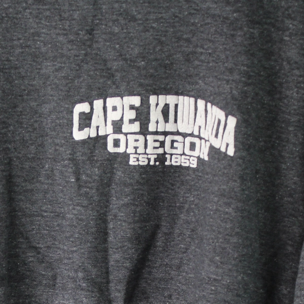 Basix Of America Gray Cape Kiwanda Oregon Sweatshirt Women's Medium