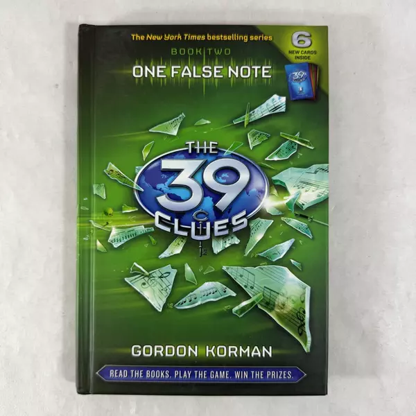 One False Note the 39 Clues Book 2 by Gordon Korman 2008 Hardcover