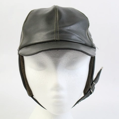 Vintage UHCMW Green Military-Style Children's Cap With Chin Strap