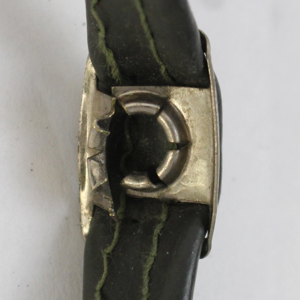 Vintage UHCMW Green Military-Style Children's Cap With Chin Strap