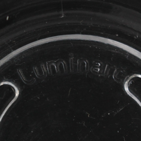 Set of 5 Luminarc Glass Coffee Mugs Etched Christmas In Carlton