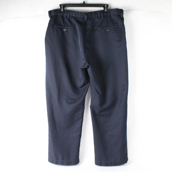 Haggar Navy Blue Flat-Front Dress Pants Men's Size 38 x 26