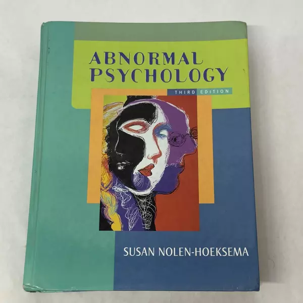 Abnormal Psychology by Susan Nolen-Hoeksema 2003 Hardcover