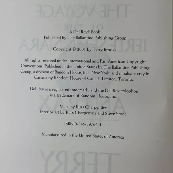 Antrax by Terry Brooks 2001 Hardcover