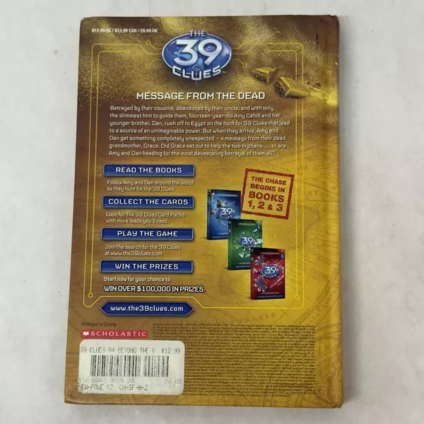 Beyond the Grave the 39 Clues Book 4 by Jude Watson 2009 Hardcover