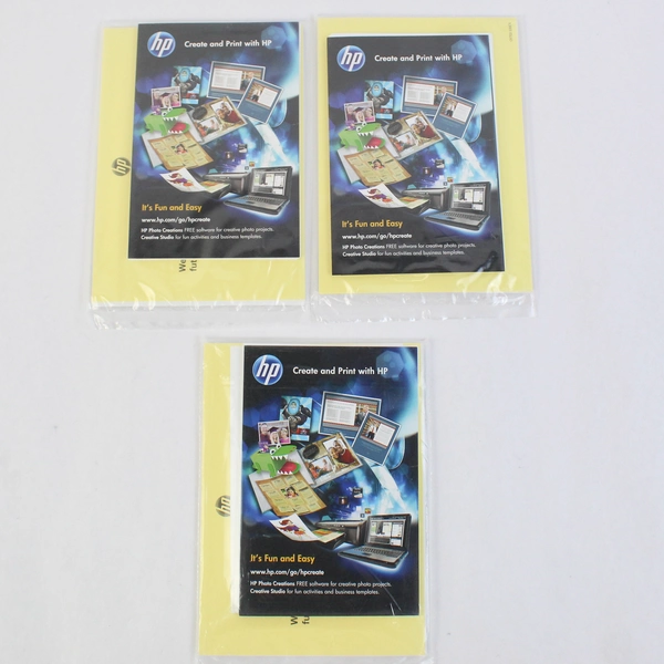 Lot of 3 Packages Of Sealed HP Photo Printer Paper 4 x 6 and 5 x 7