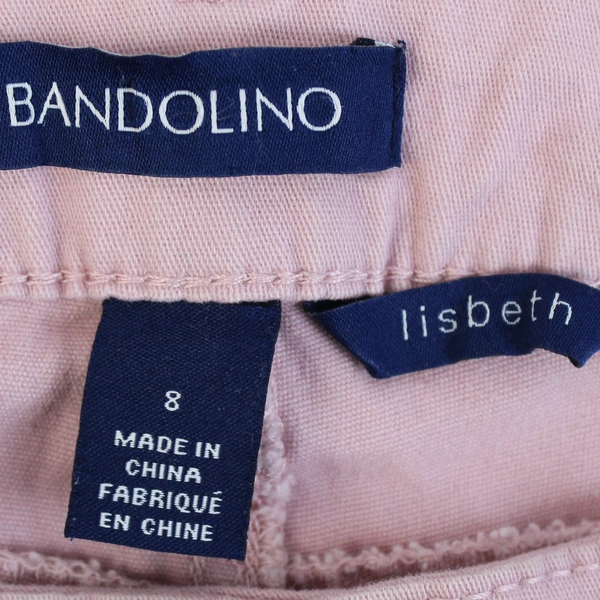 Bandolino Lisbeth Women's Jeans Pink Tapered Leg Size 8