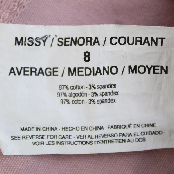 Bandolino Lisbeth Women's Jeans Pink Tapered Leg Size 8