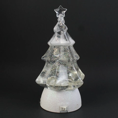 Midwest CBK That Something Special Color Changing Glass Christmas Tree Snowglobe