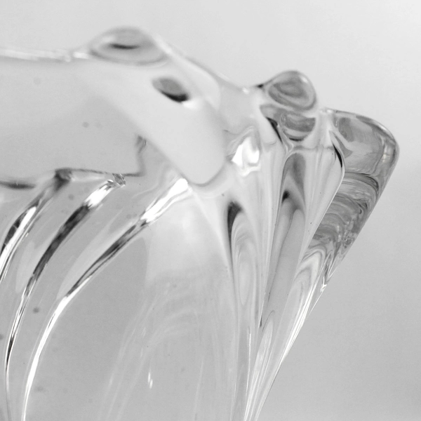 Walther Glas Swing Crystal Vase Germany 8 Inch